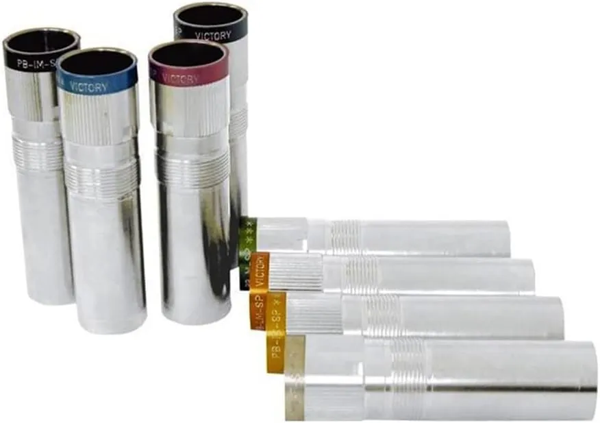 Beretta Mobilchoke Victory Extended 12Ga Nickel Plated Steel Choke Tube with Colored Alloy Band