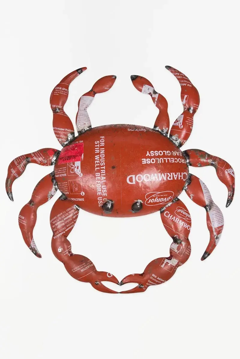 Cangrejo rojo de metal - D6668
