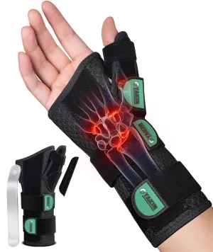 Carpal Tunnel Wrist Brace Night Support, Thumb Brace for De Quervain's Tenosynovitis, Tendonitis, Sprains Trigger Thumb, Arthritis, Thumb Spica Splint Right Hand, Wrist Support Men and Women