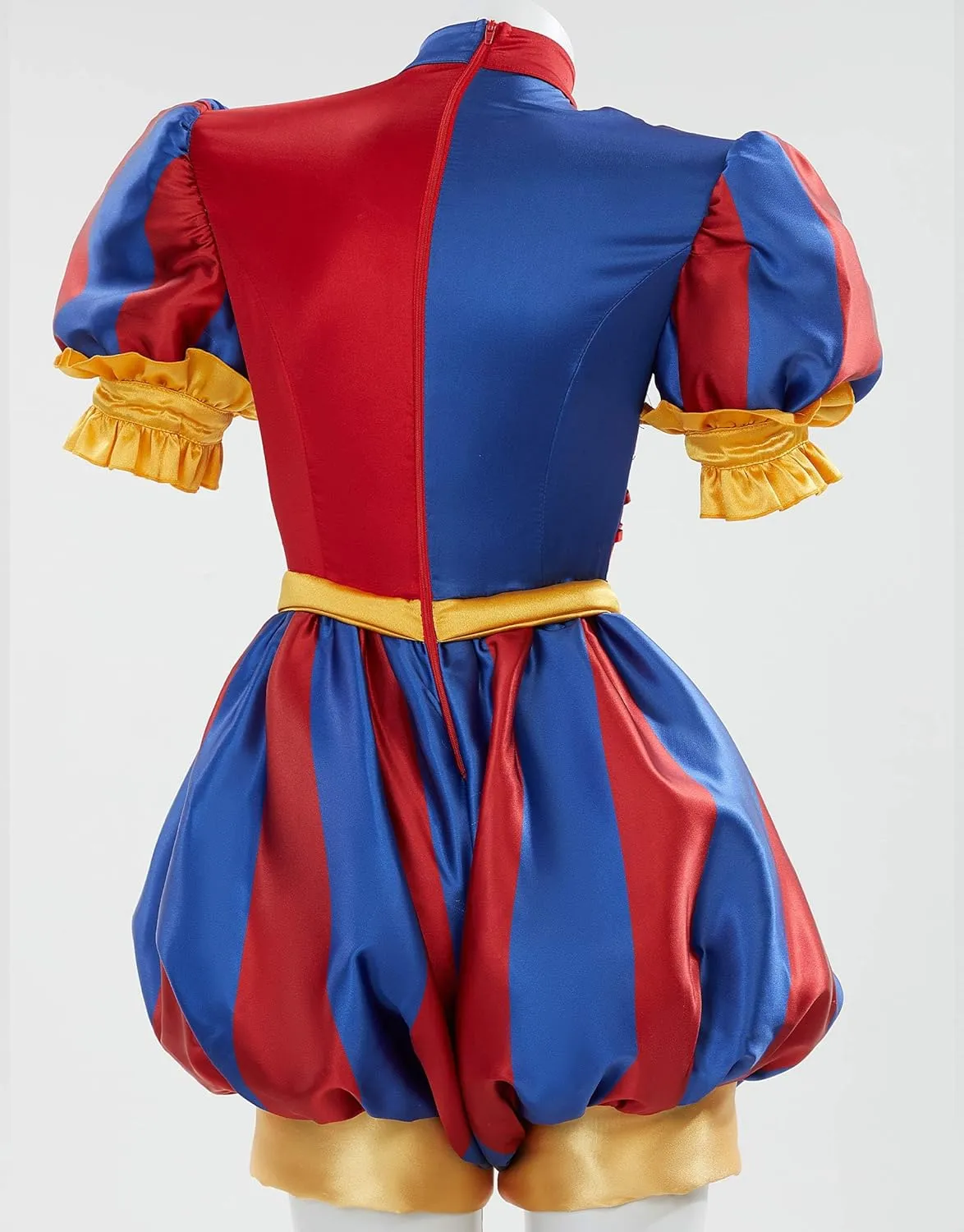 Cosplay.fm Women's Clown Costume Carnival Outfit Jumpsuit and Hat with Gloves and Socks Halloween Costume for Adult Women