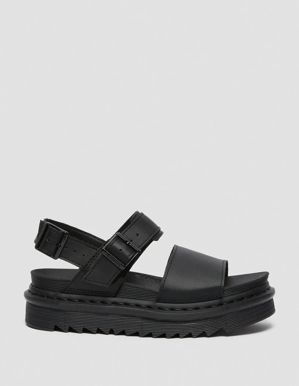 Dr. Martens Voss Leather Strap Sandals Negras Mujer