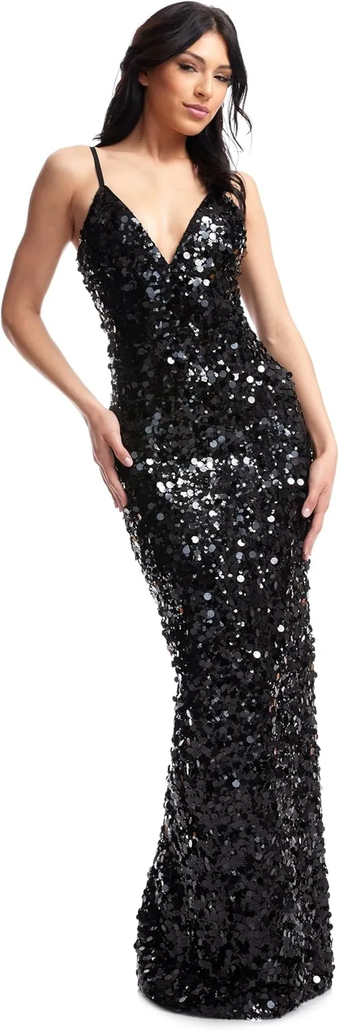 Dress the Population Women's Cammie Mermaid Maxi Dress