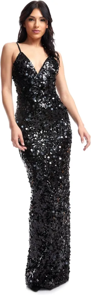 Dress the Population Women's Cammie Mermaid Maxi Dress