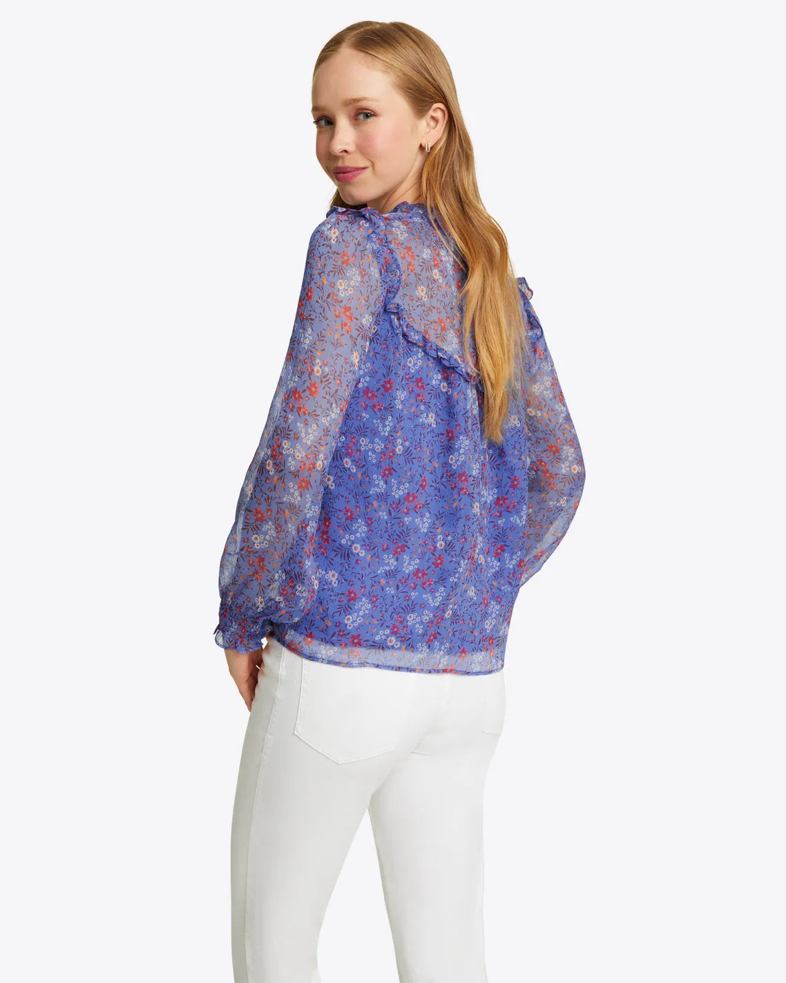 Gretchen Top in Garden Posy