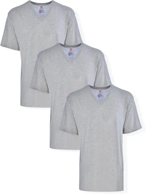 Hanes Mens Tall V-Neck Undershirts ??Tagless 100% Cotton Multipack, Lightweight Base Layer Camisetas para Hombre Alto
