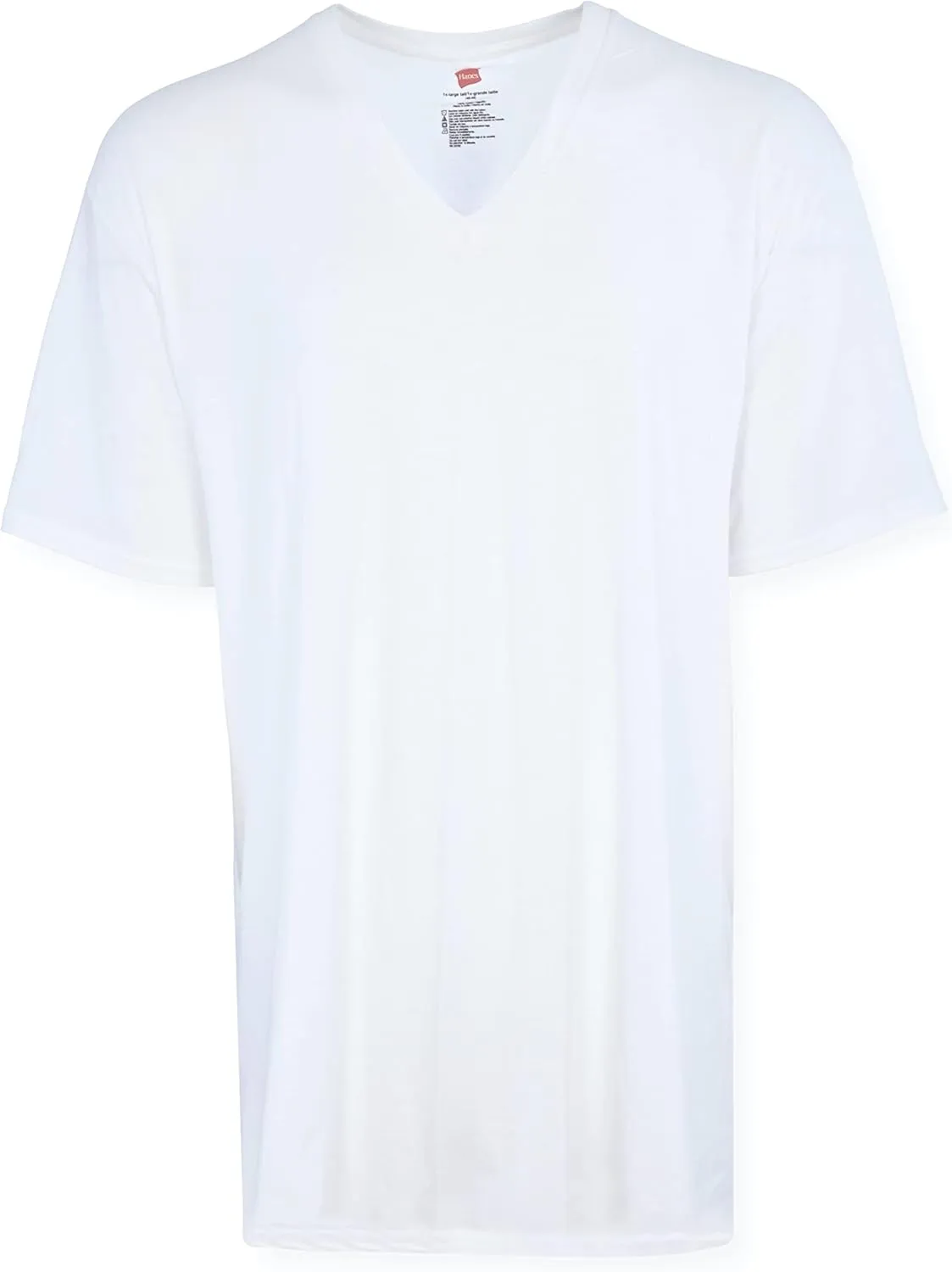 Hanes Mens Tall V-Neck Undershirts ??Tagless 100% Cotton Multipack, Lightweight Base Layer Camisetas para Hombre Alto