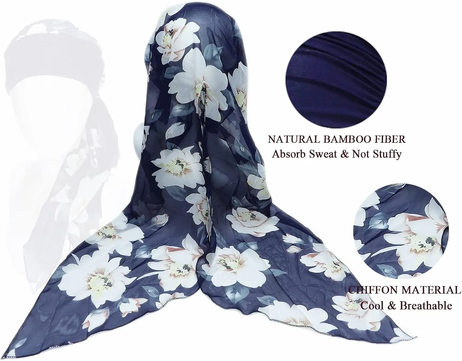 Headwear for Women Sleep Beanie Head Scarf for Bald Wraps Cancer Hats Turbans