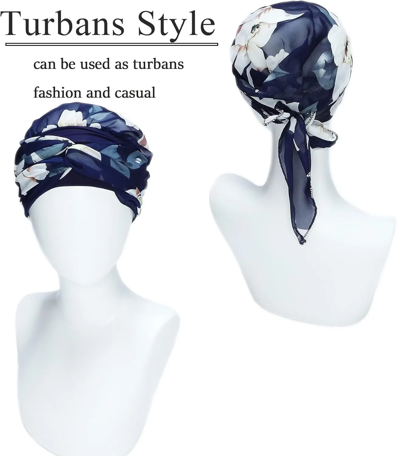 Headwear for Women Sleep Beanie Head Scarf for Bald Wraps Cancer Hats Turbans