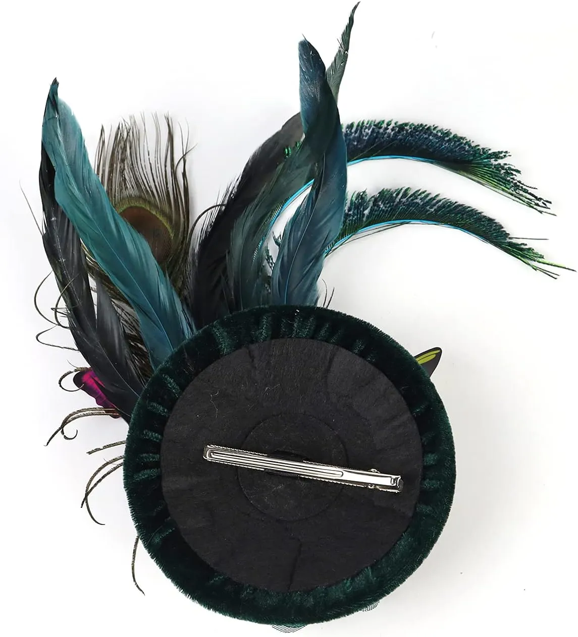 LATIMOON Fascinators Hat for Women Tea Party Headband Mini top Hats Cocktail Flower Mesh Feathers Hair Clip