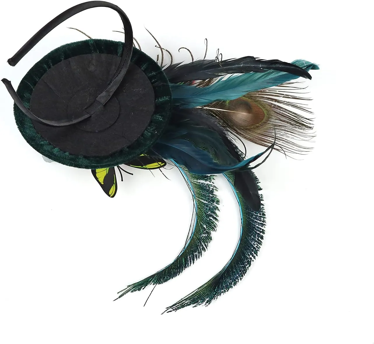 LATIMOON Fascinators Hat for Women Tea Party Headband Mini top Hats Cocktail Flower Mesh Feathers Hair Clip