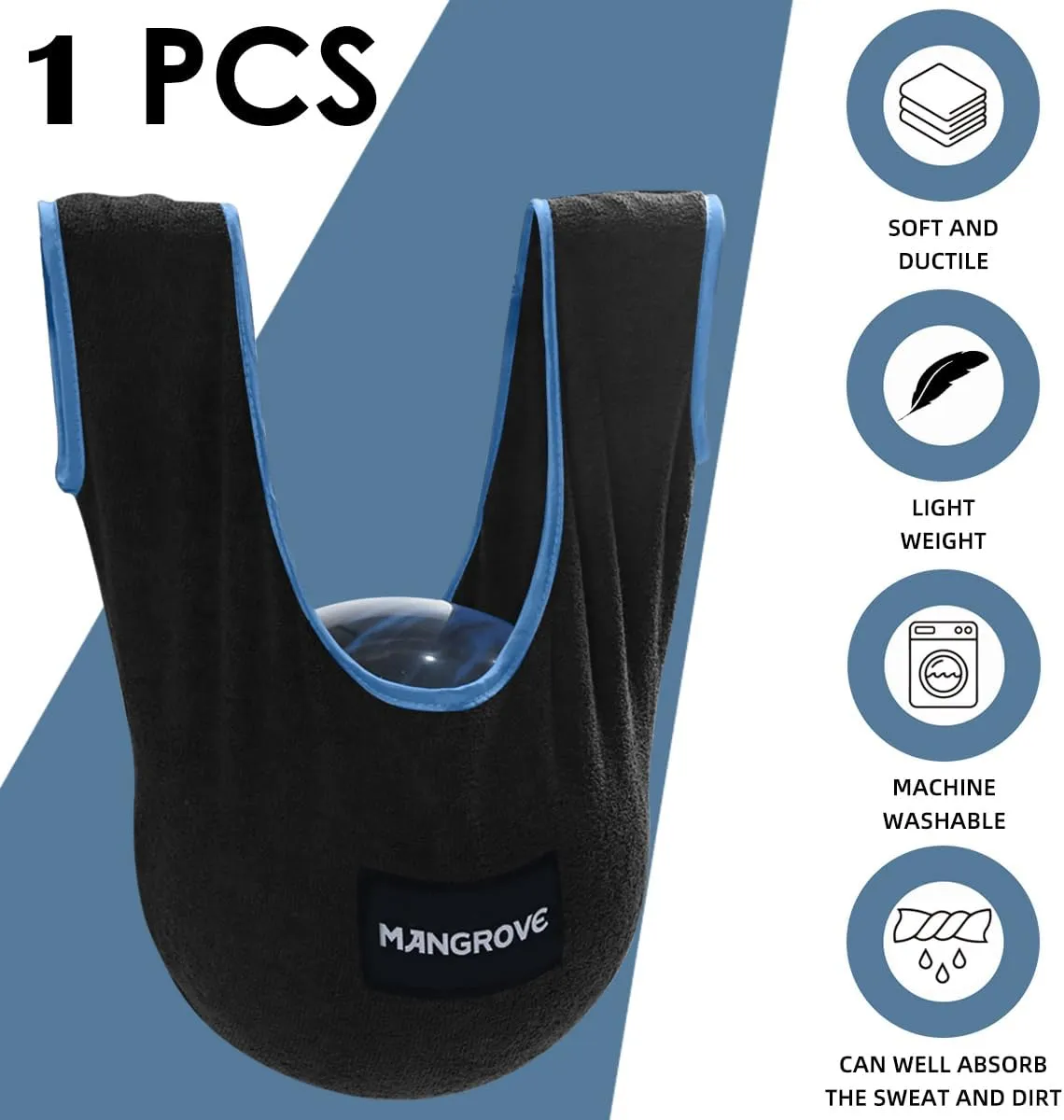 Mangrove Bowling Ball Polisher, Microfiber Bowling Towel See-Saw for Bowlers, Large Washable Bowling Shammy Seesaw, Ball Cleaner Holder Bag