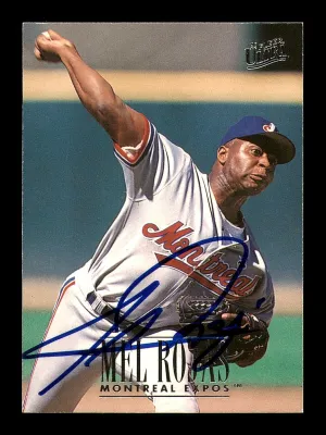 Mel Rojas Autographed 1996 Fleer Ultra Card #235 Montreal Expos SKU #184010