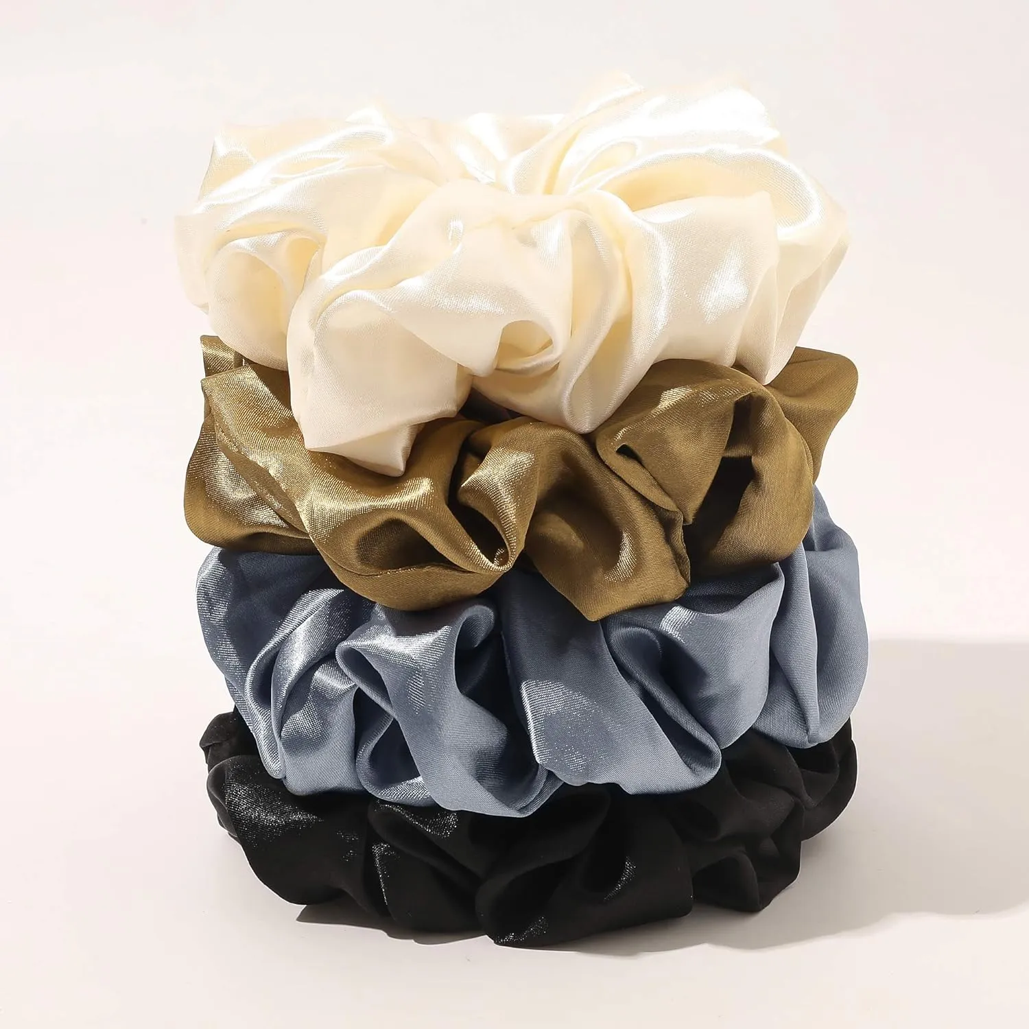 Scrunchies Hair Ties for Women Big Silk Satin Scrunchie Large Oversized Ligas Para el Cabello De Mujer Decorations Cute Jumbo Coth Ponytail Hair Scrunchy Giant Purple Hair Accessories Gift for Girls