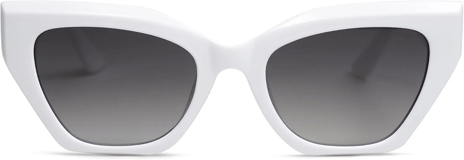 SOJOS Square Cat Eye Polarized Sunglasses for Women Small Retro Vintage Trendy Cateye Shades Sunnies Gafas de sole SJ2235