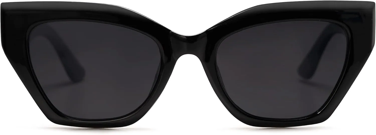SOJOS Square Cat Eye Polarized Sunglasses for Women Small Retro Vintage Trendy Cateye Shades Sunnies Gafas de sole SJ2235