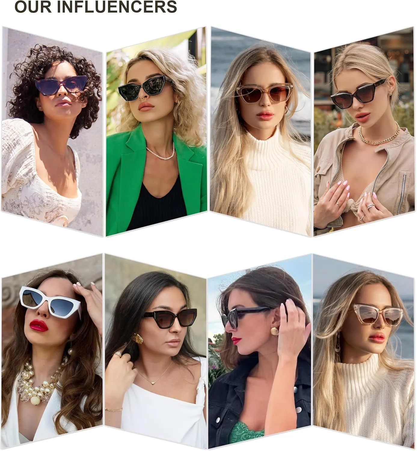 SOJOS Square Cat Eye Polarized Sunglasses for Women Small Retro Vintage Trendy Cateye Shades Sunnies Gafas de sole SJ2235