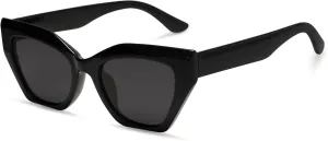 SOJOS Square Cat Eye Polarized Sunglasses for Women Small Retro Vintage Trendy Cateye Shades Sunnies Gafas de sole SJ2235
