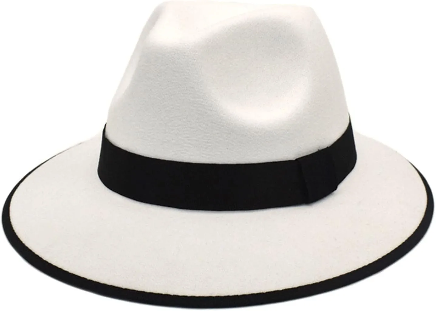 Trendy Fedora Hats for Men & Women Wide Brim Hat Dress Panama Hat Fedora Classic Hats for Men