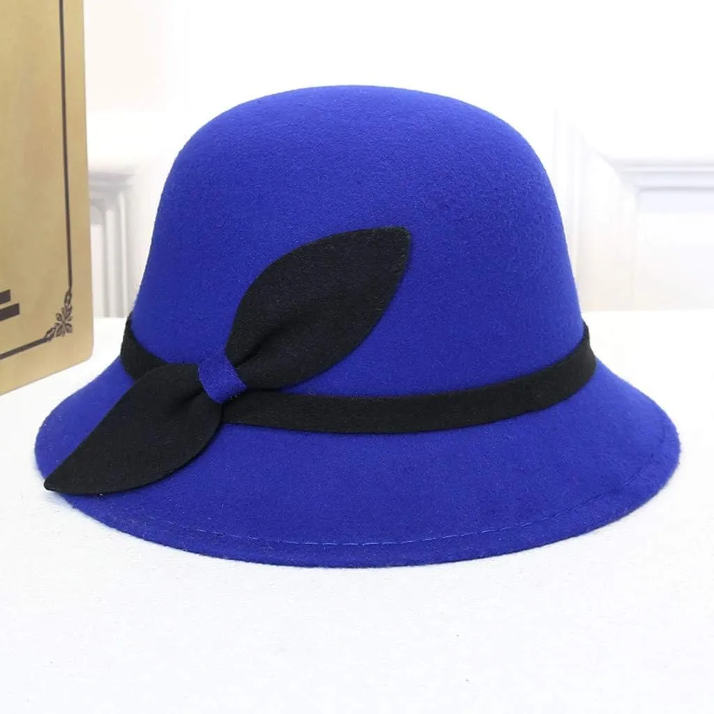 Wide Brim Hat Dress Hat for Women Ladies Church Wedding Cap Winter Hats for Women Church Hats
